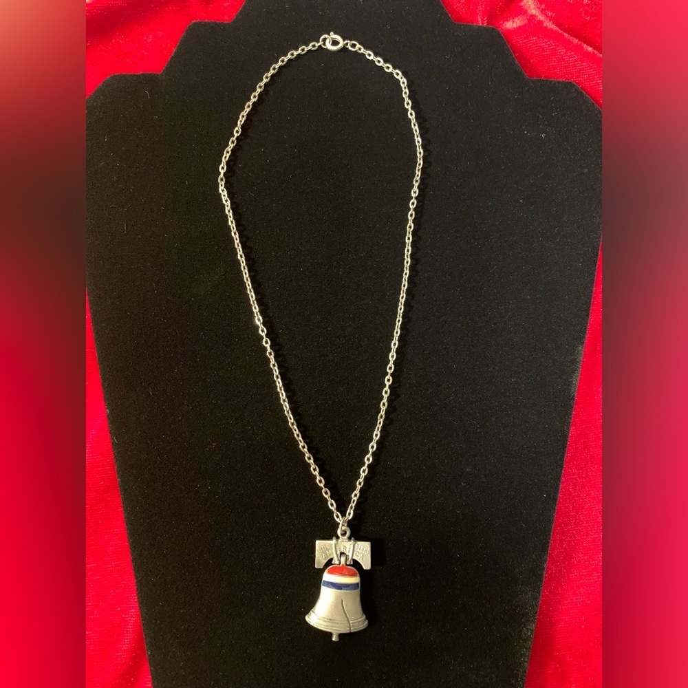 Vintage Sign Fourth Of July Independence Necklace